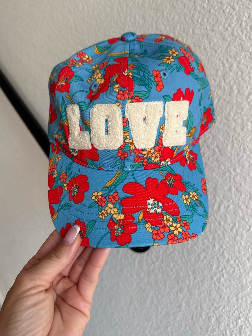 Tory Burch Printed Love Cap In Wildflower NWOT